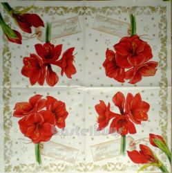 IHR Amaryllis collage cream 1/2